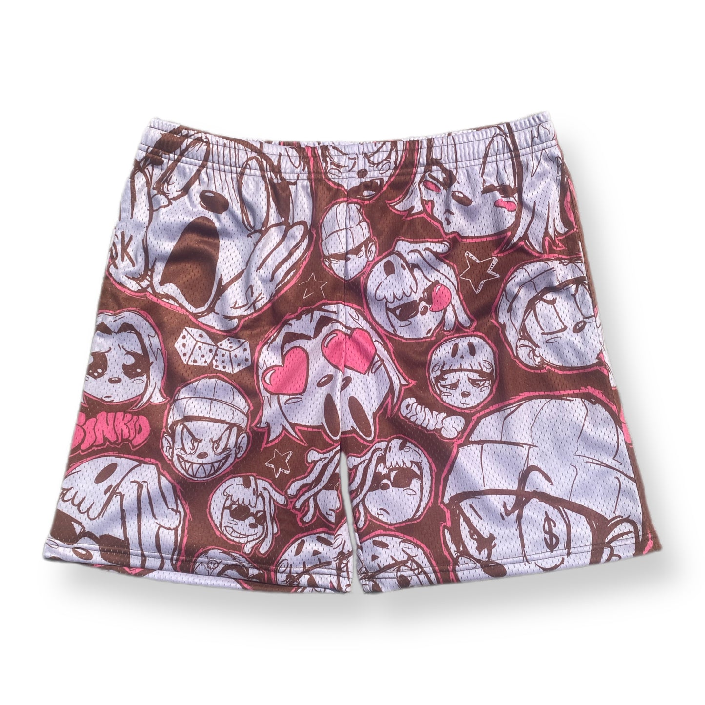 BROWN MIXED EMOTION SHORTS