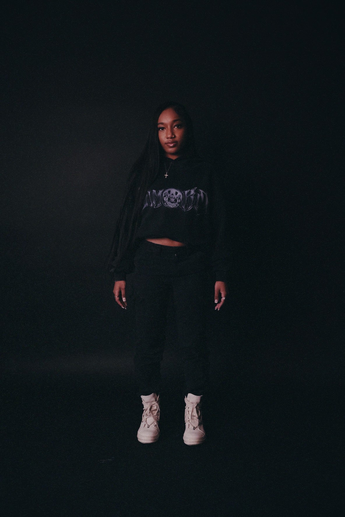 BLACK SINNAS REFLECTION HOODIE