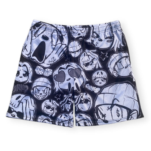 BLACK MIXED EMOTION SHORTS